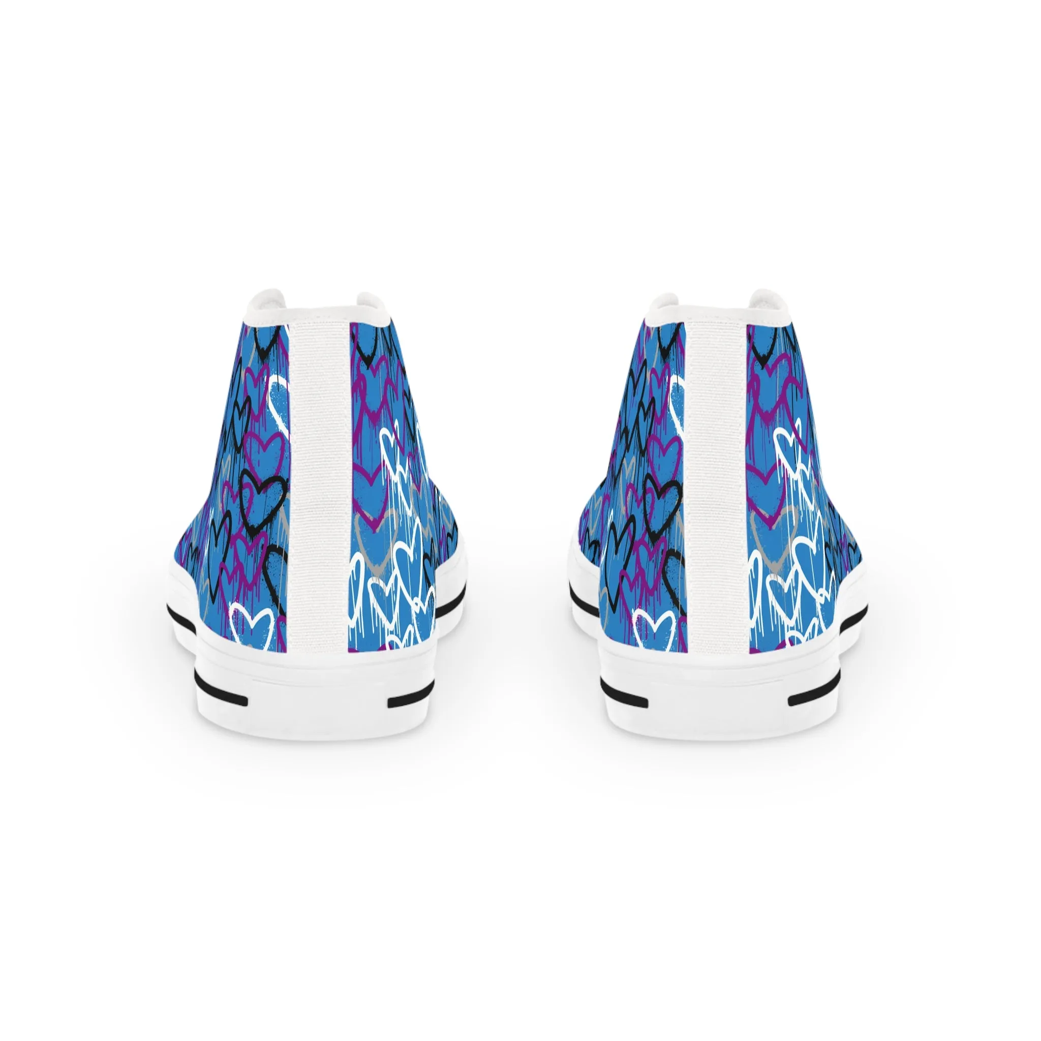 Ace Graffiti Hearts High Top Sneakers