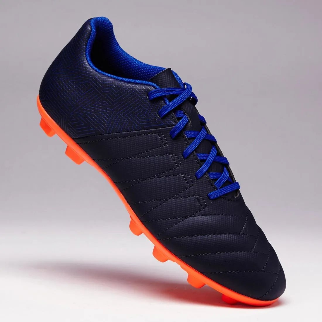 Agility 140 FG Kids' Firm Ground Football Boots - Blue/Orange