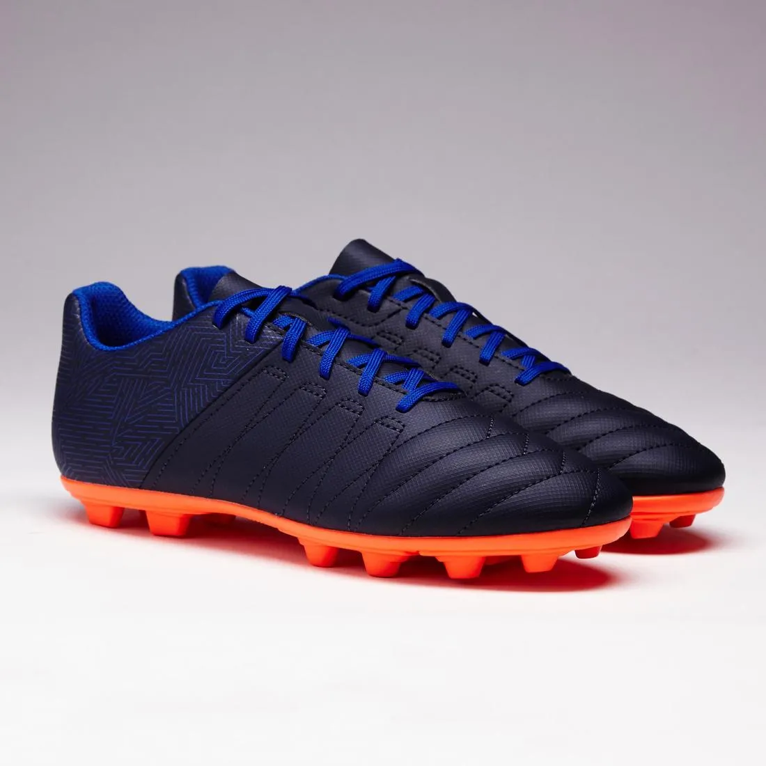Agility 140 FG Kids' Firm Ground Football Boots - Blue/Orange