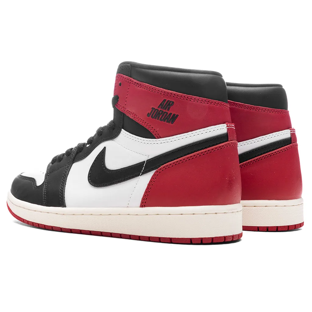 Air Jordan 1 Retro High OG 'Black Toe Reimagined' - White/Black/Varsity Red/Sail