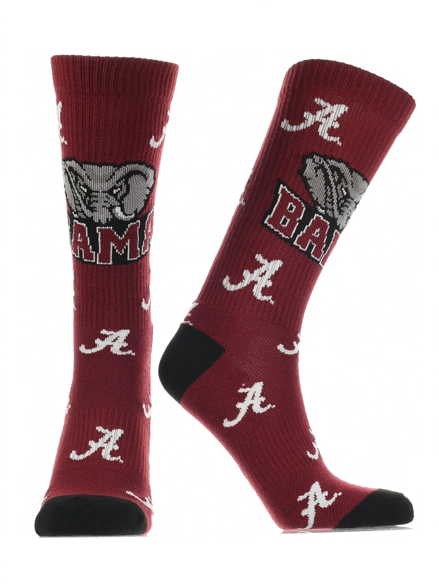 Alabama Crimson Tide Socks Crew Length Sock Mayhem