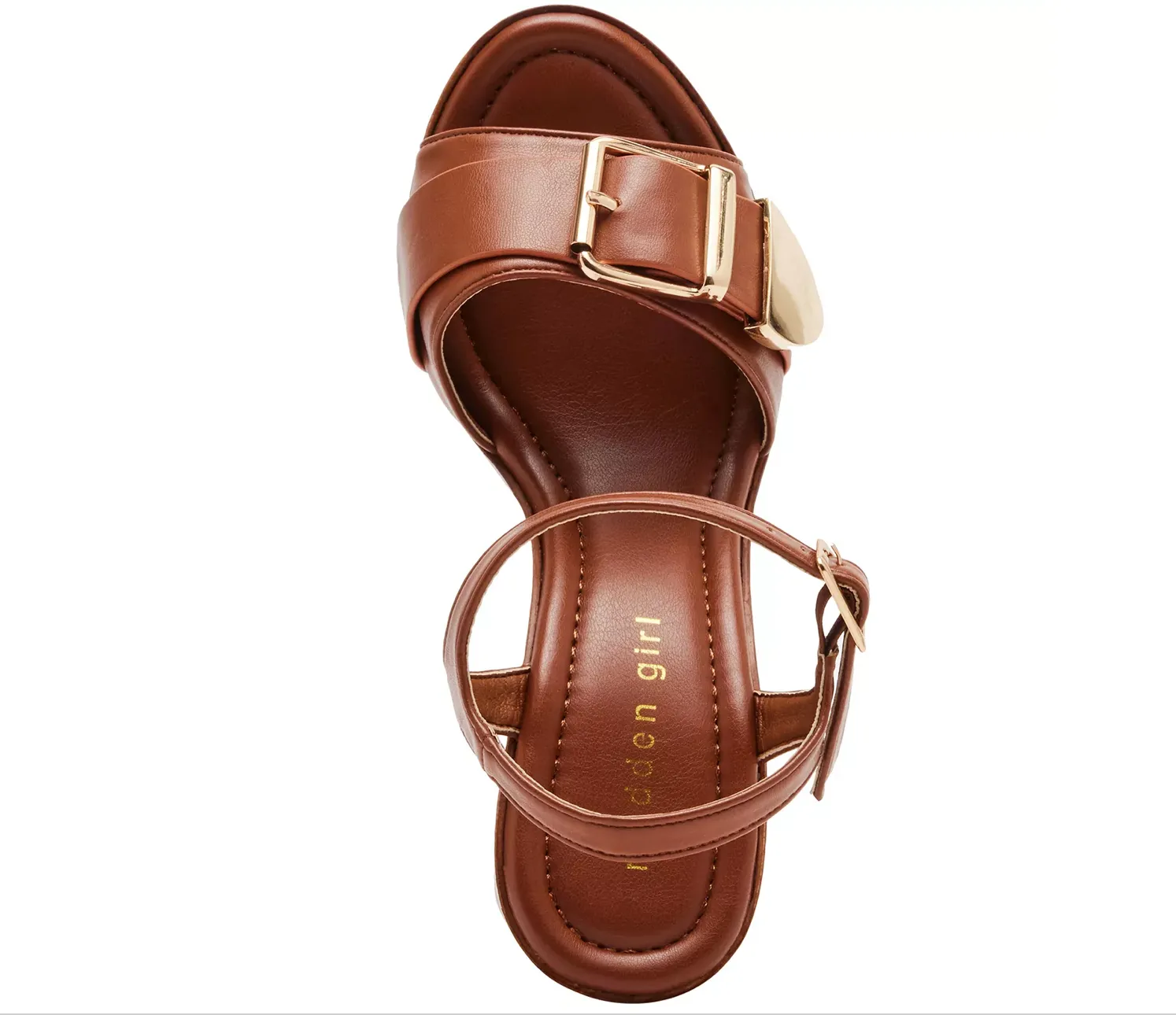 Ankle Strap Buckled Wooden Platform Heels