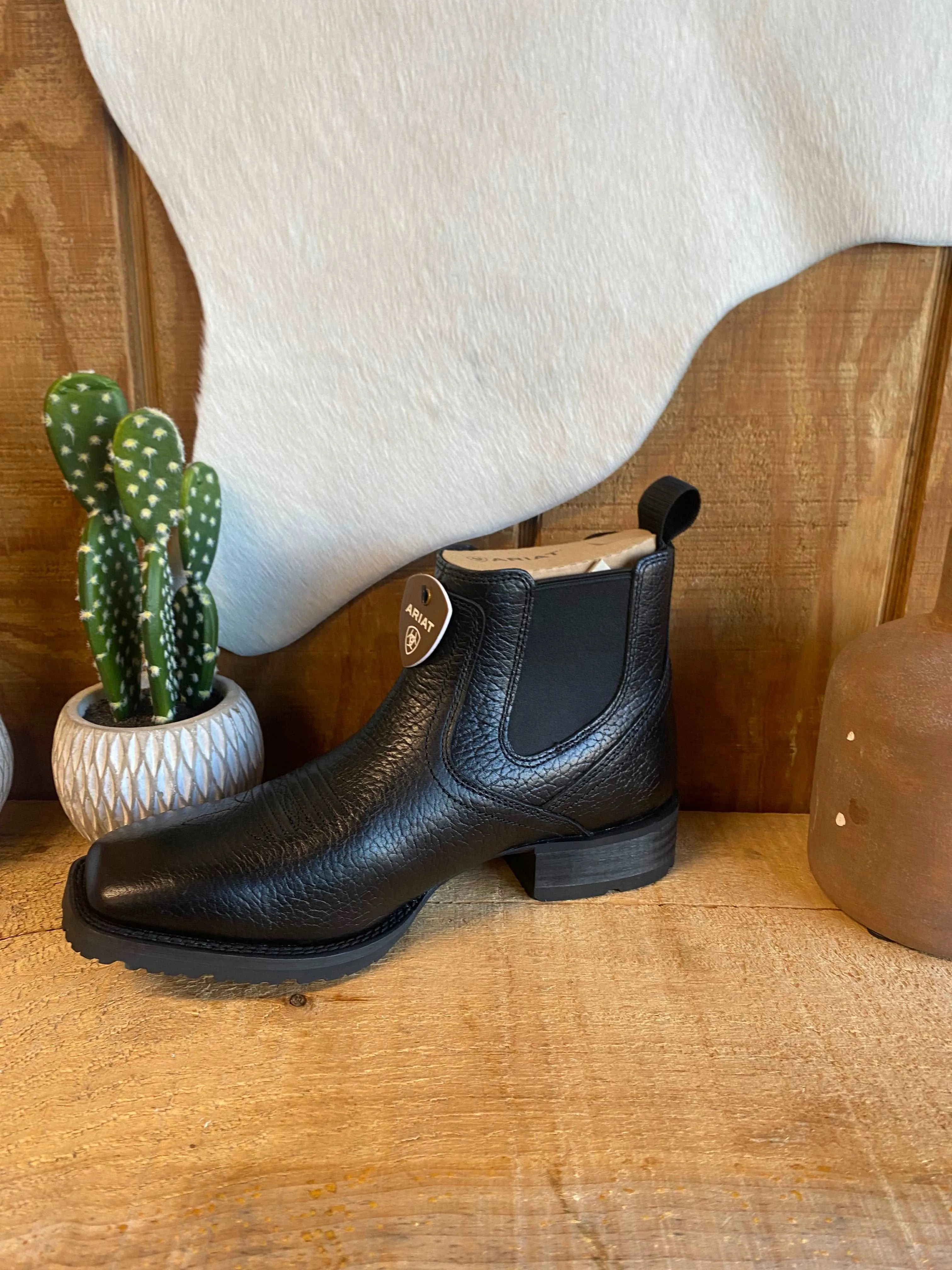 Ariat Men's Hybrid Low Boy in Black Adobe