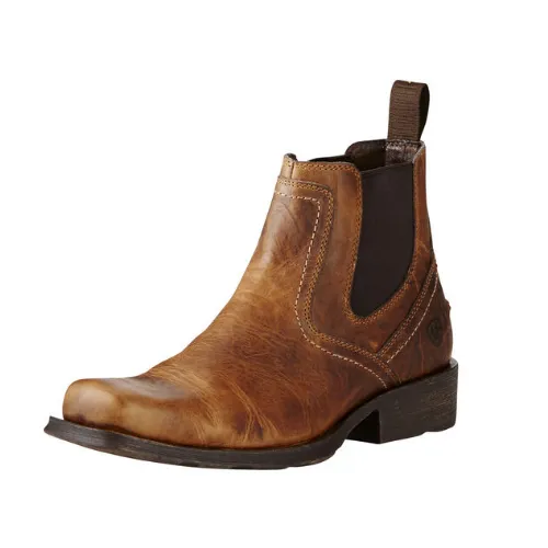 Ariat® Men's "Midtown Rambler" Cowboy Boots - Barn Brown