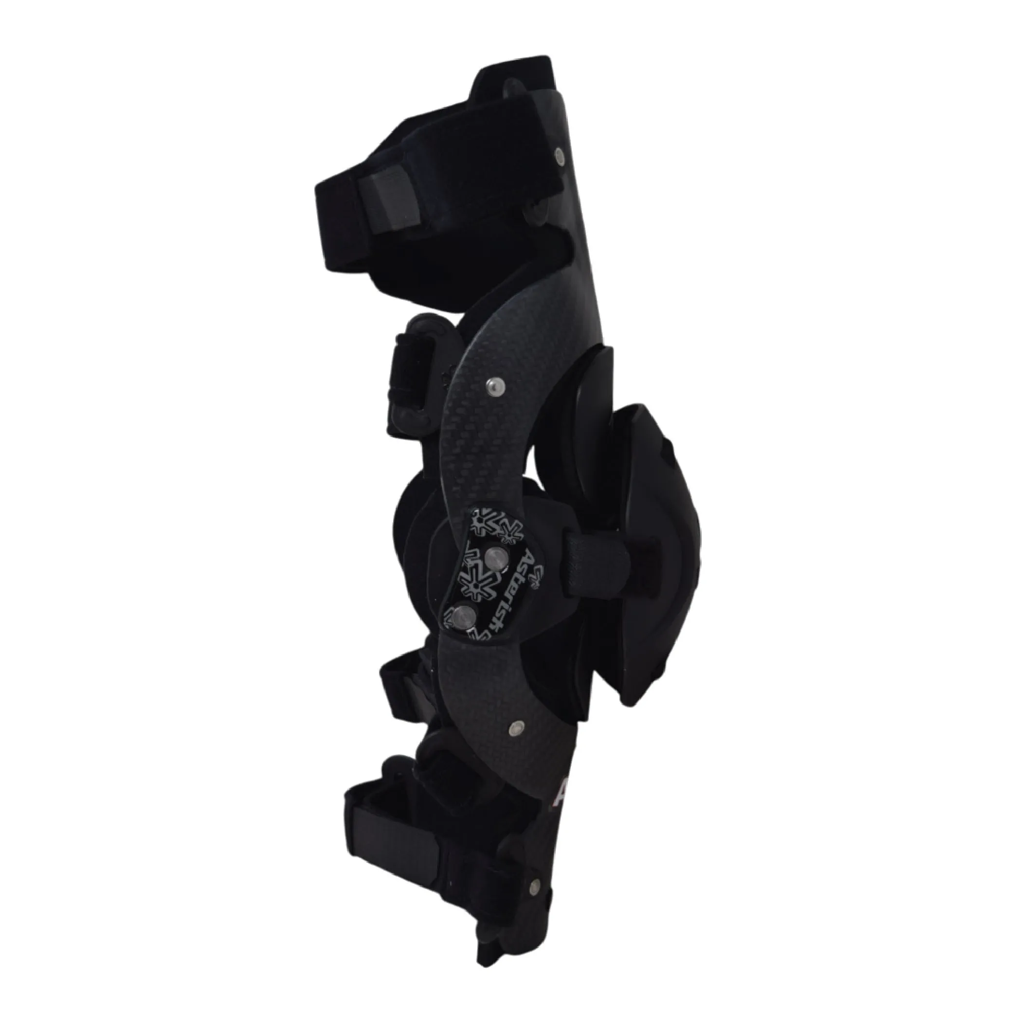 Asterisk Carbon Cell One - Advanced Knee Protector Brace (Left Only) for Motocross, Snowboarding, Wakeboarding, Off-Roading, Football, & More - Size X-Small