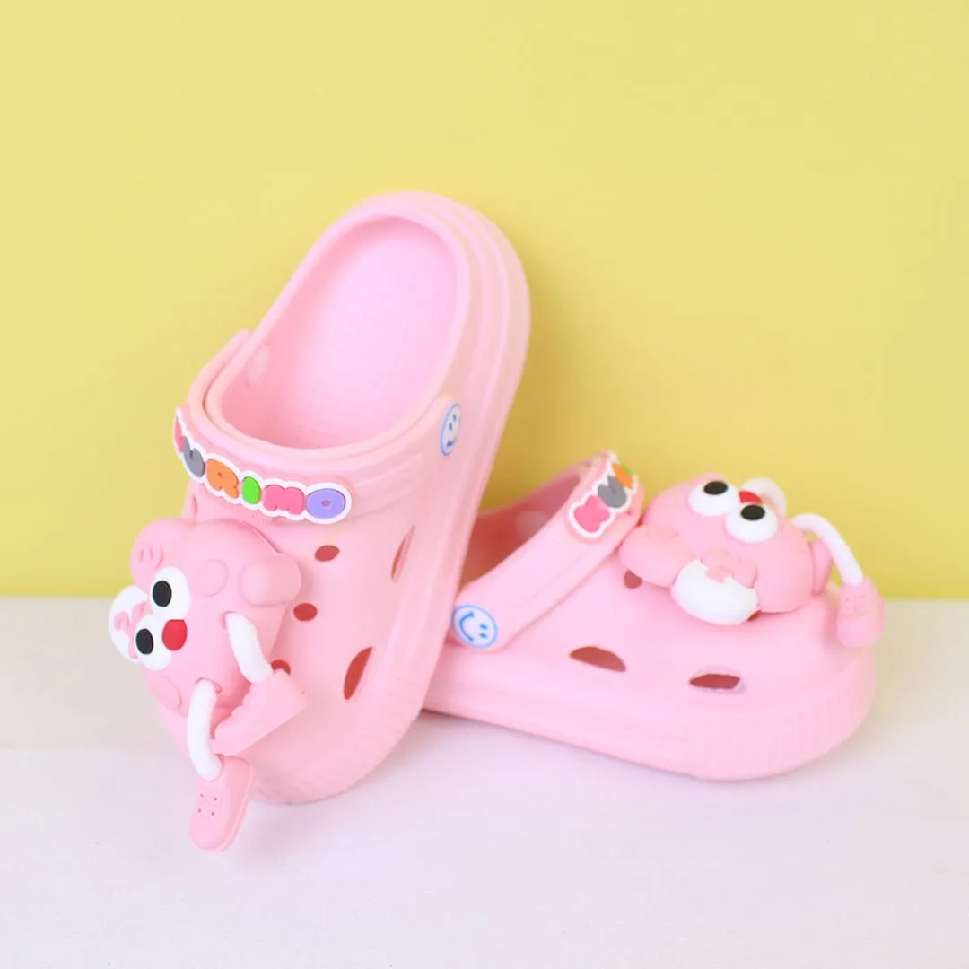 Attractive Pink Themed Kids Clogs