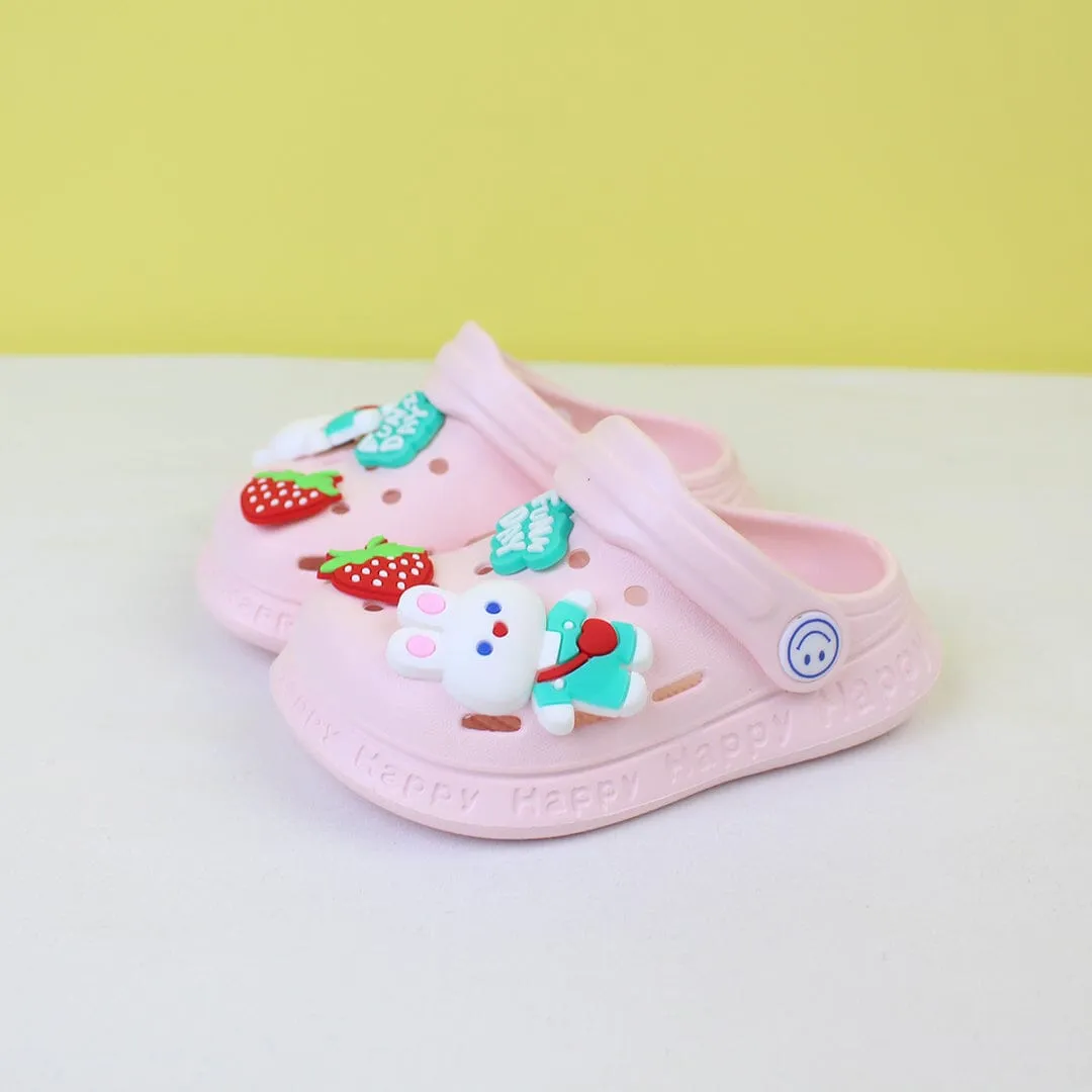 Attractive Pink Themed Kids Clogs