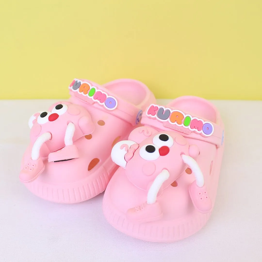 Attractive Pink Themed Kids Clogs
