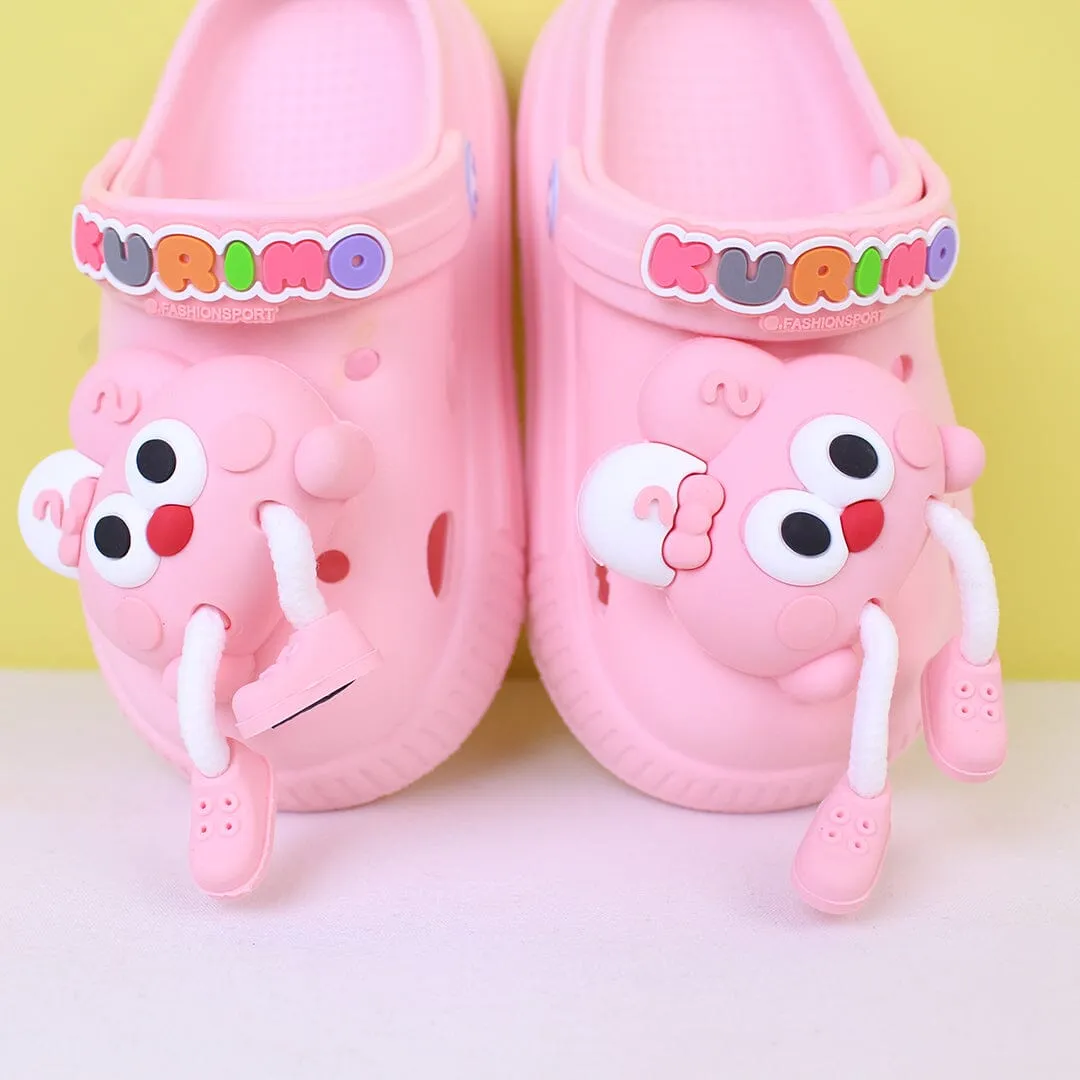 Attractive Pink Themed Kids Clogs