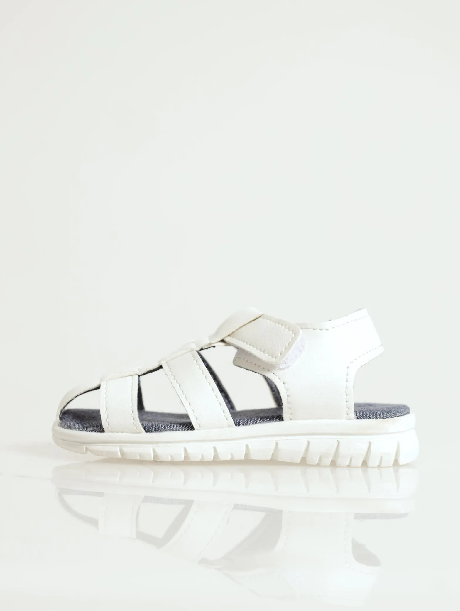 Baby Boys Fisherman Sandal - White