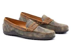 Bill Suede Penny Loafers - Camo