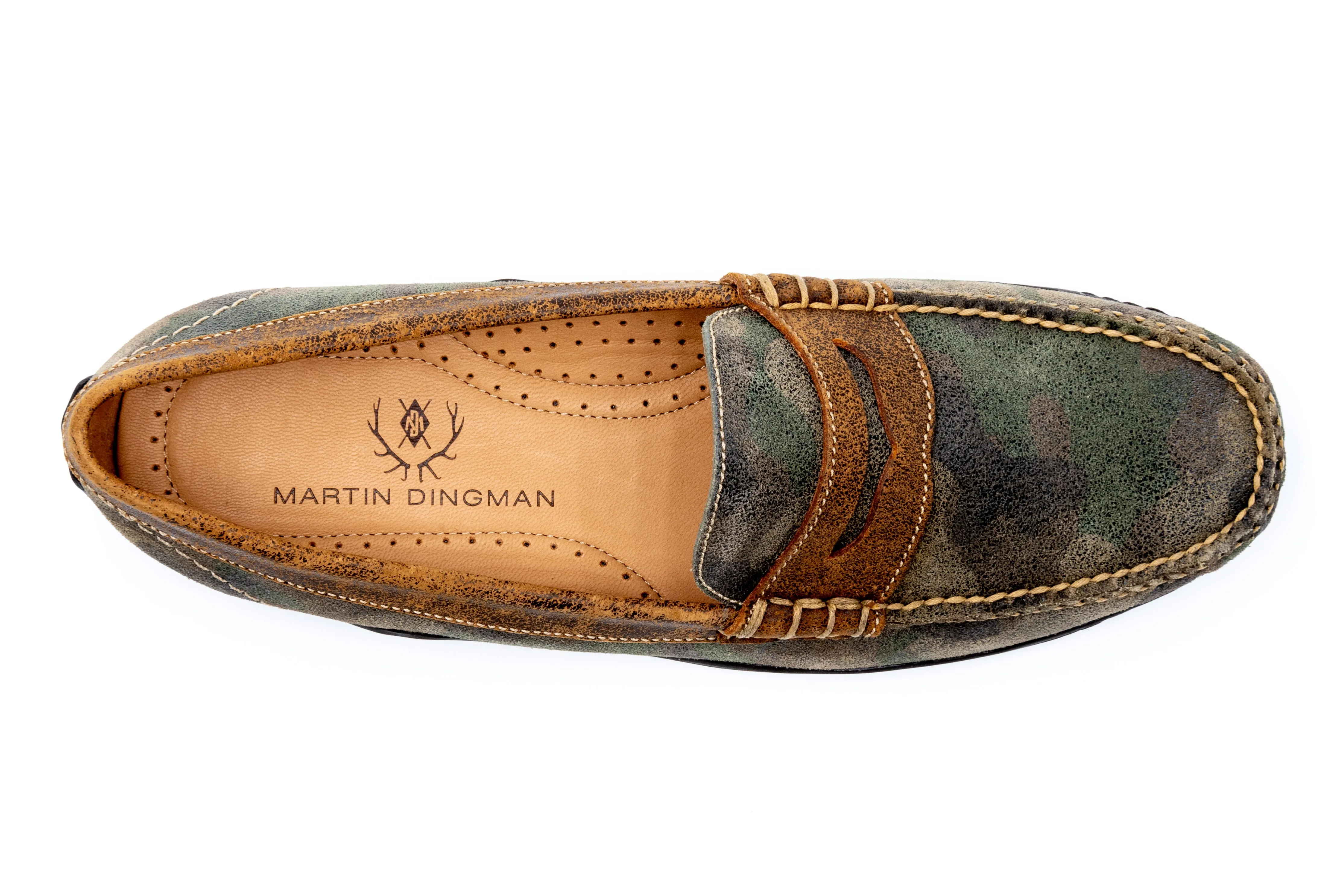 Bill Suede Penny Loafers - Camo