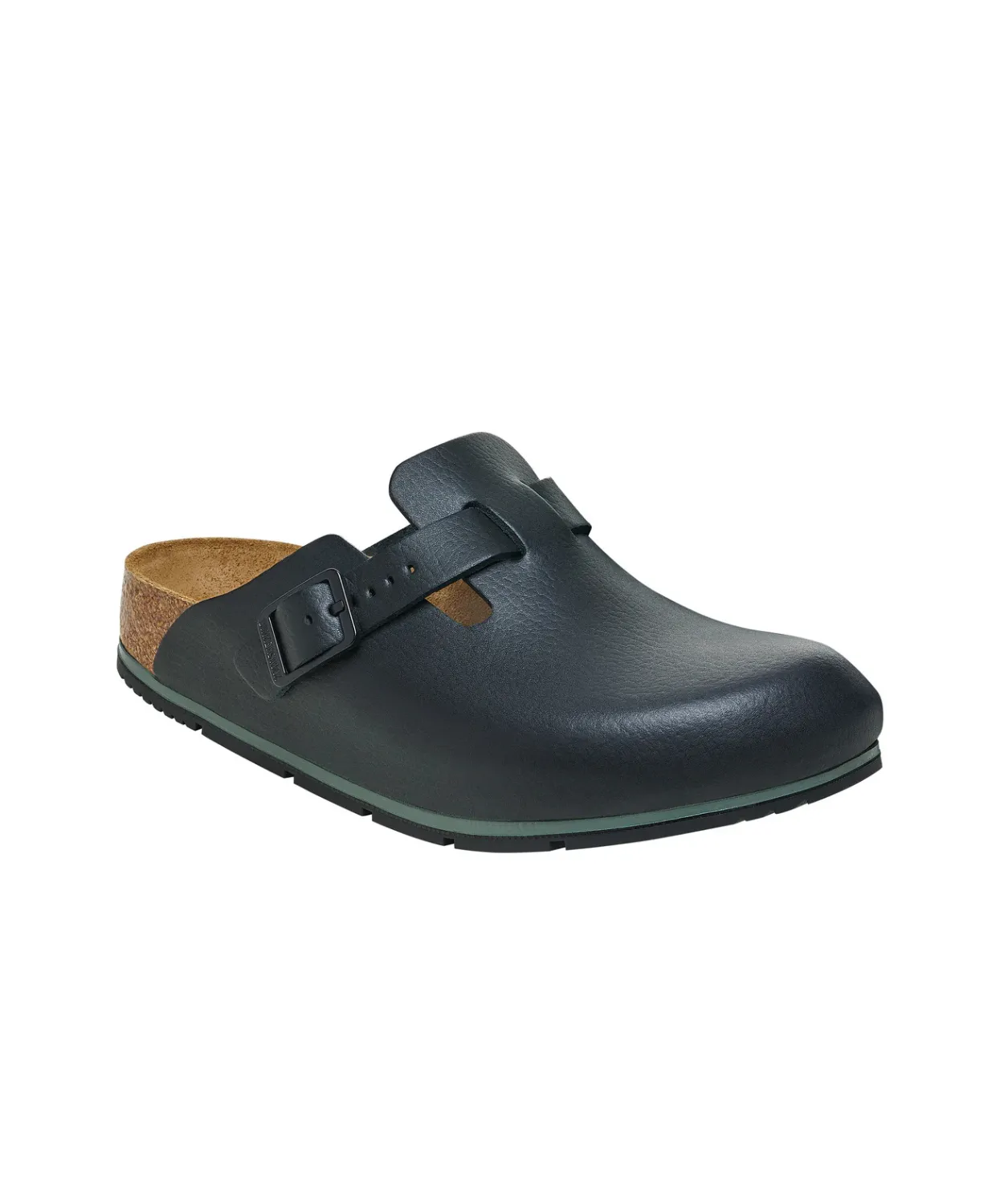 Birkenstock Boston Pro PU Coated/Oiled Leather Black Clogs