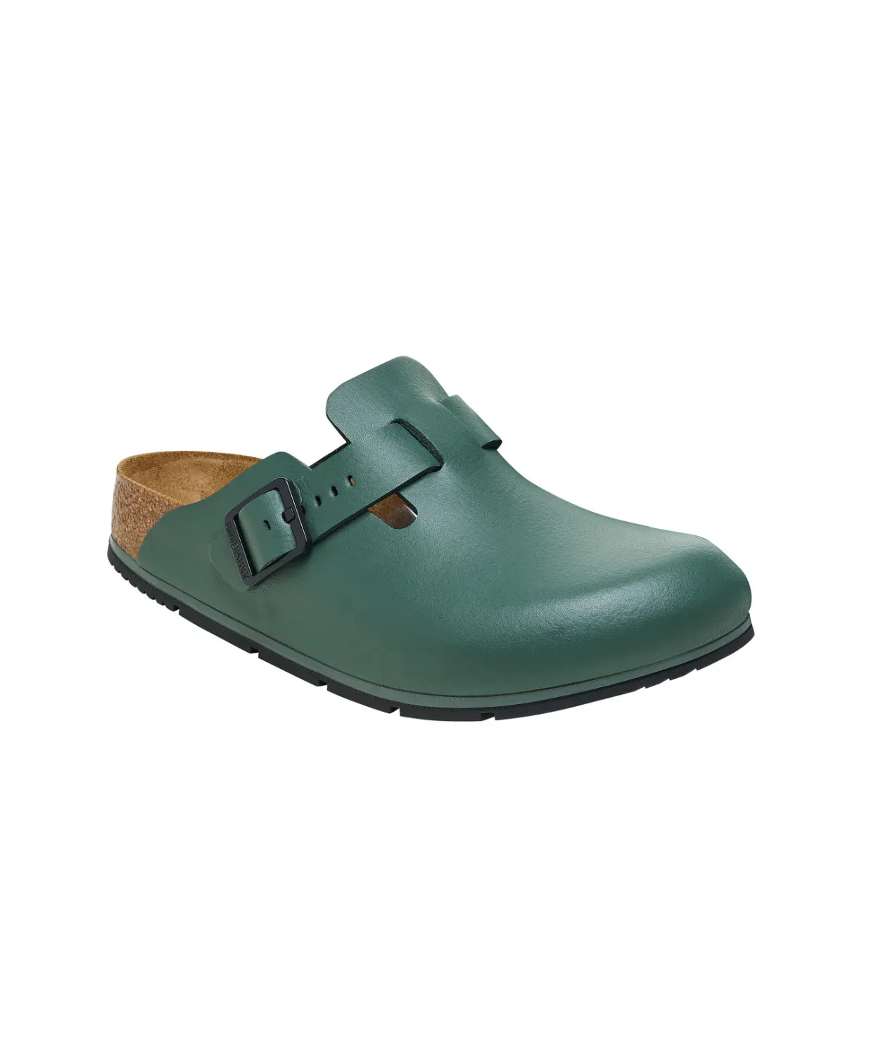 Birkenstock Boston Pro PU Coated/Oiled Leather Thyme Clogs