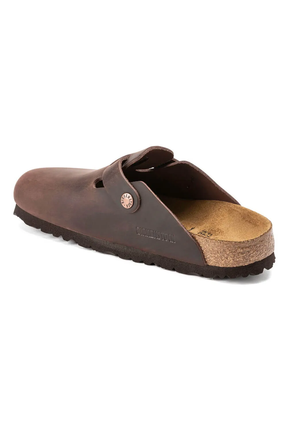 Birkenstock Boston Soft Footbed Oiled Leather Clogs for Men in Haban | 860131