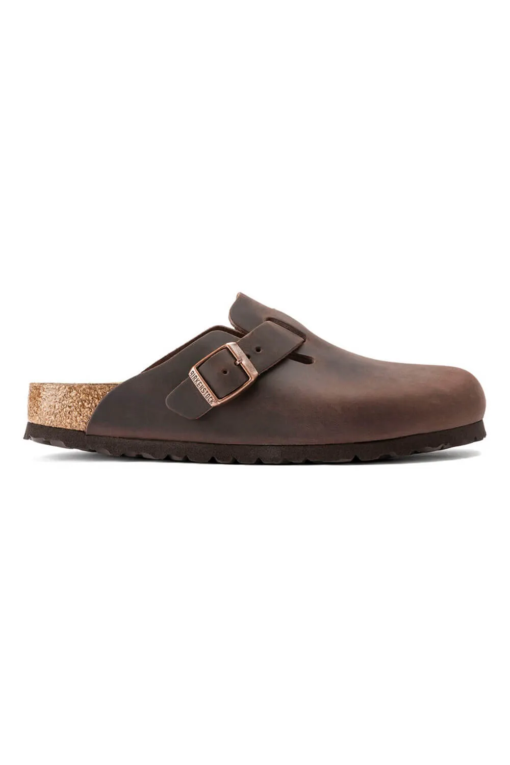 Birkenstock Boston Soft Footbed Oiled Leather Clogs for Men in Haban | 860131