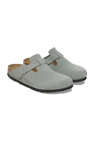 Birkenstock Boston Suede Clogs for Women in Sage | 1029801