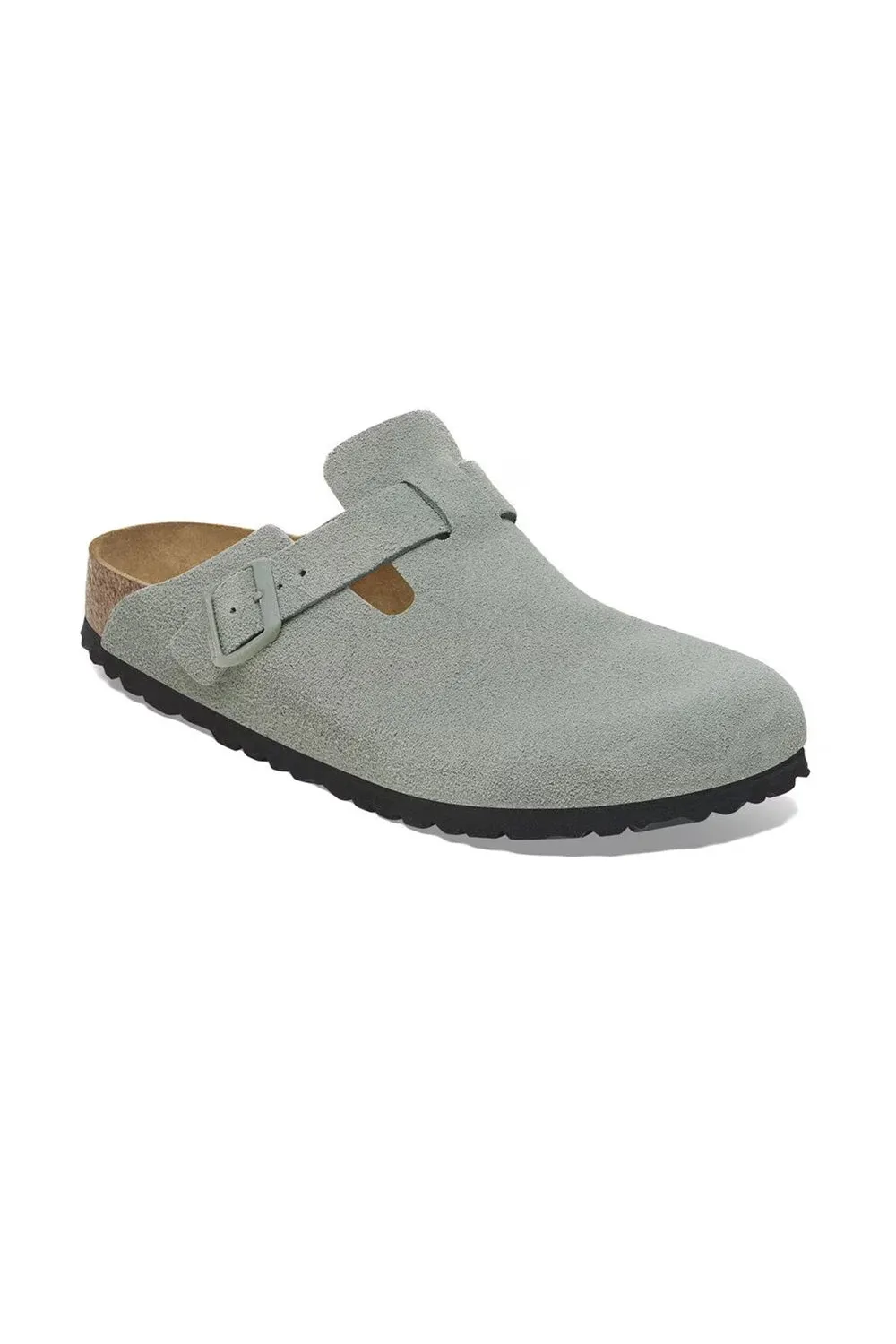 Birkenstock Boston Suede Clogs for Women in Sage | 1029801