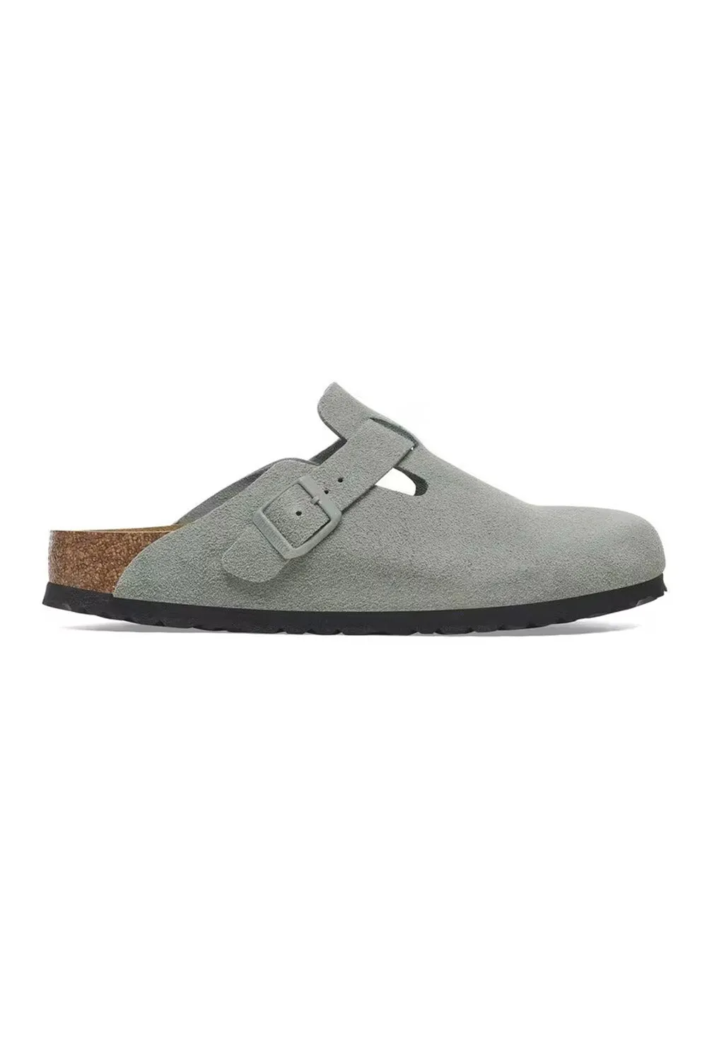 Birkenstock Boston Suede Clogs for Women in Sage | 1029801