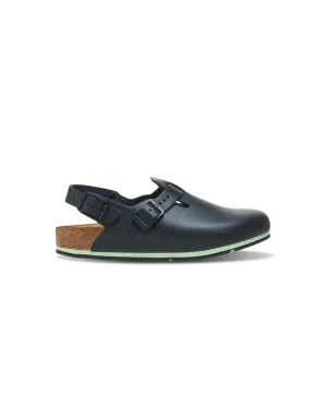 Birkenstock Tokio Pro PU Coated/Leather Black Clogs