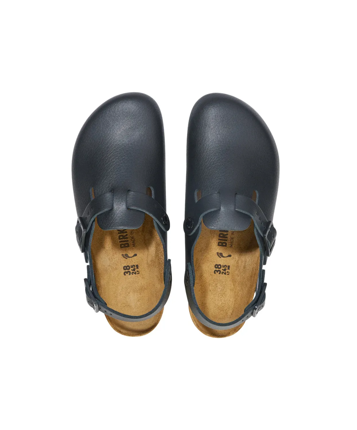 Birkenstock Tokio Pro PU Coated/Leather Black Clogs