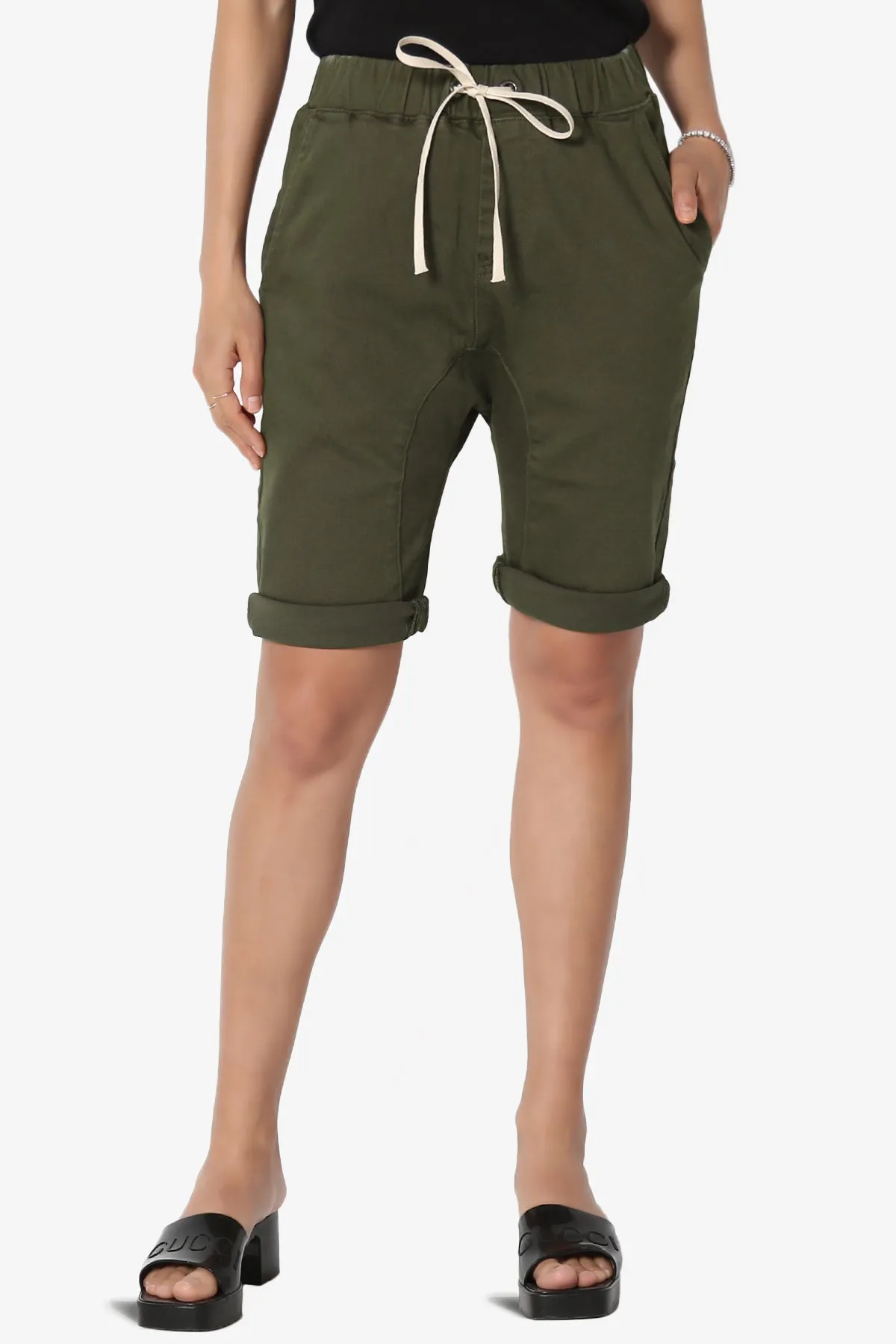 Blake Drop Crotch Jogger Denim Shorts