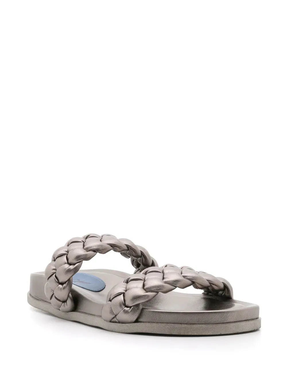 Blue Bird Shoes braided suede slides