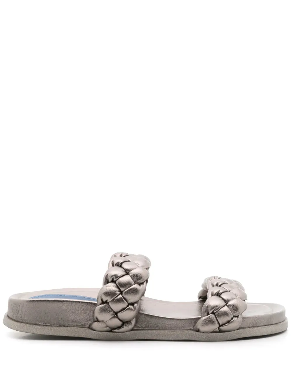 Blue Bird Shoes braided suede slides
