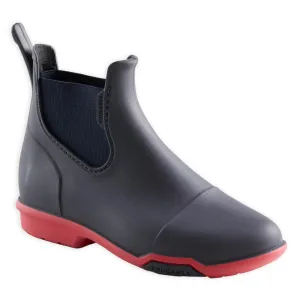 Boots équitation Enfant - 100 noir et gris