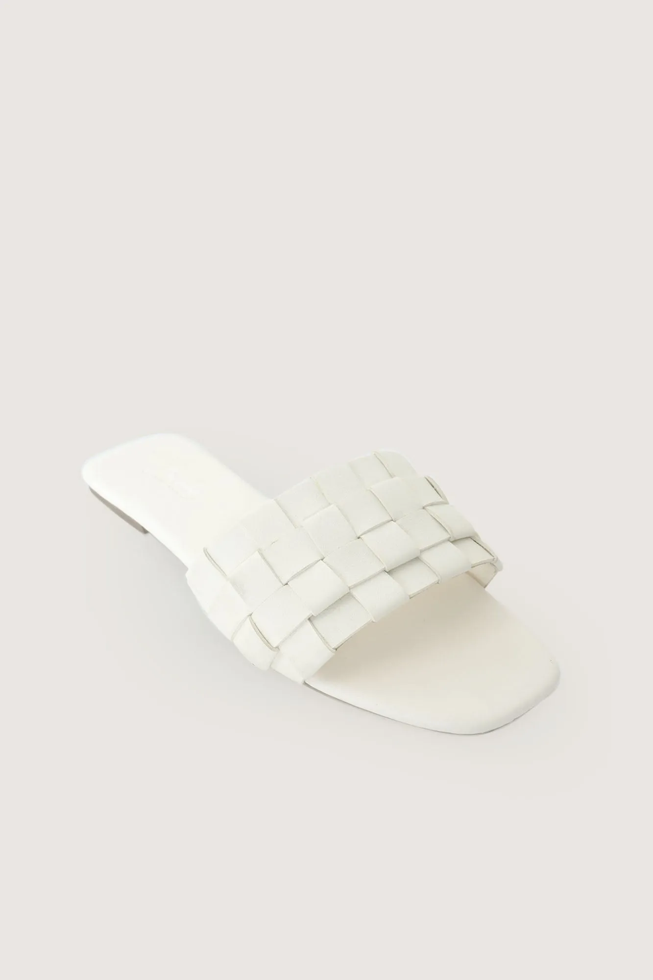 Braided Strap Square Toe Sandals