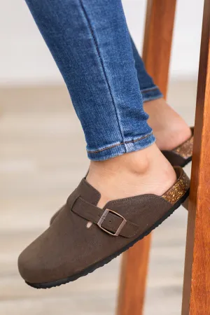 Brown Slip On Clogs