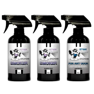 Buy 2 Get 1 FREE - Two Smoke Odor Eliminating Sprays (Bamboo Teak)   One For Any Odor Eliminating Spray (Unscented) 16 oz