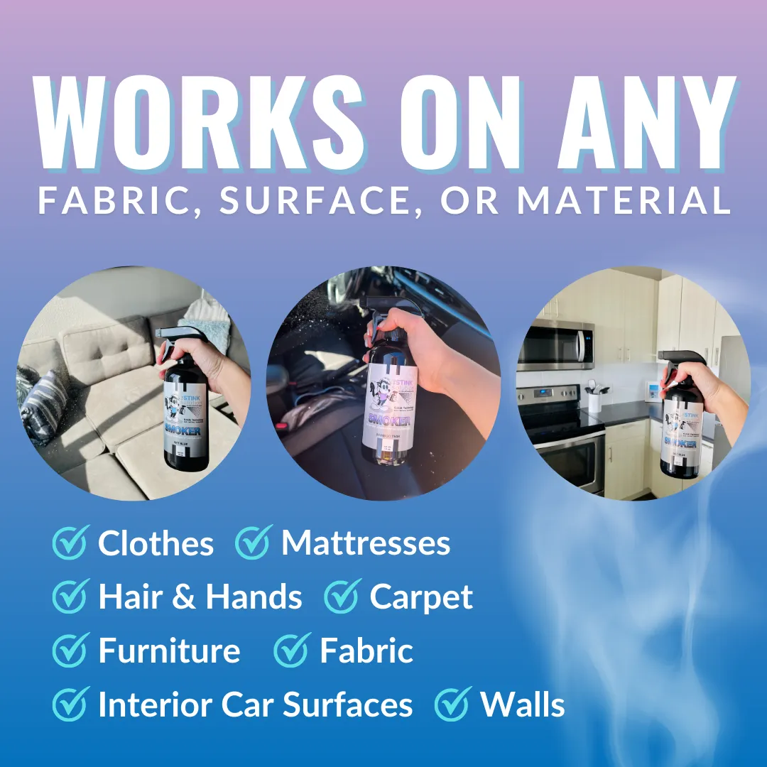 Buy 2 Get 1 FREE - Two Smoke Odor Eliminating Sprays (Bamboo Teak)   One For Any Odor Eliminating Spray (Unscented) 16 oz