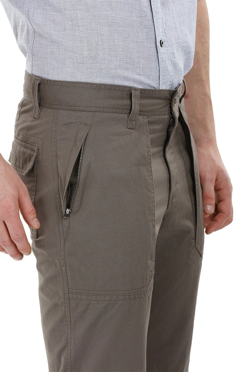Cargo Cuff Jogger Grey Pants