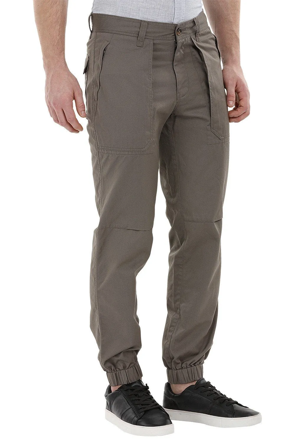 Cargo Cuff Jogger Grey Pants