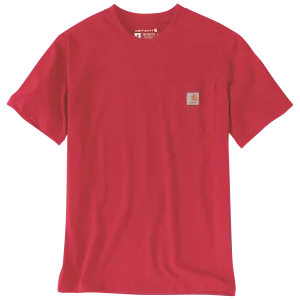 Carhartt K87 Pocket T-shirt - 103296 R68 Fire Red Heather
