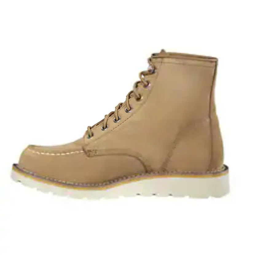 Carhartt Women's 6" Moc Toe Slip Resist Wedge Work Boot- Hickory- FW6022-W
