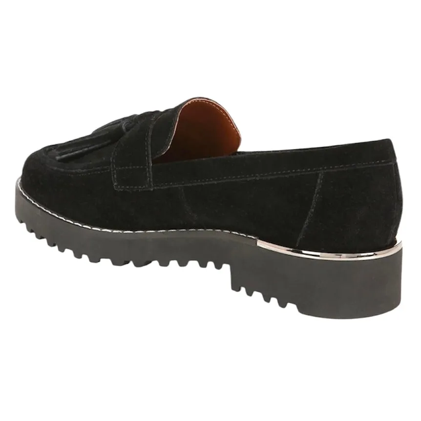 CAROLYNN Chunky Platform Lug Sole Tassel Loafers