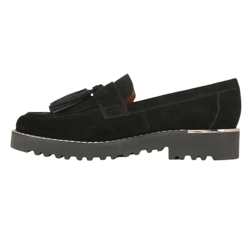 CAROLYNN Chunky Platform Lug Sole Tassel Loafers