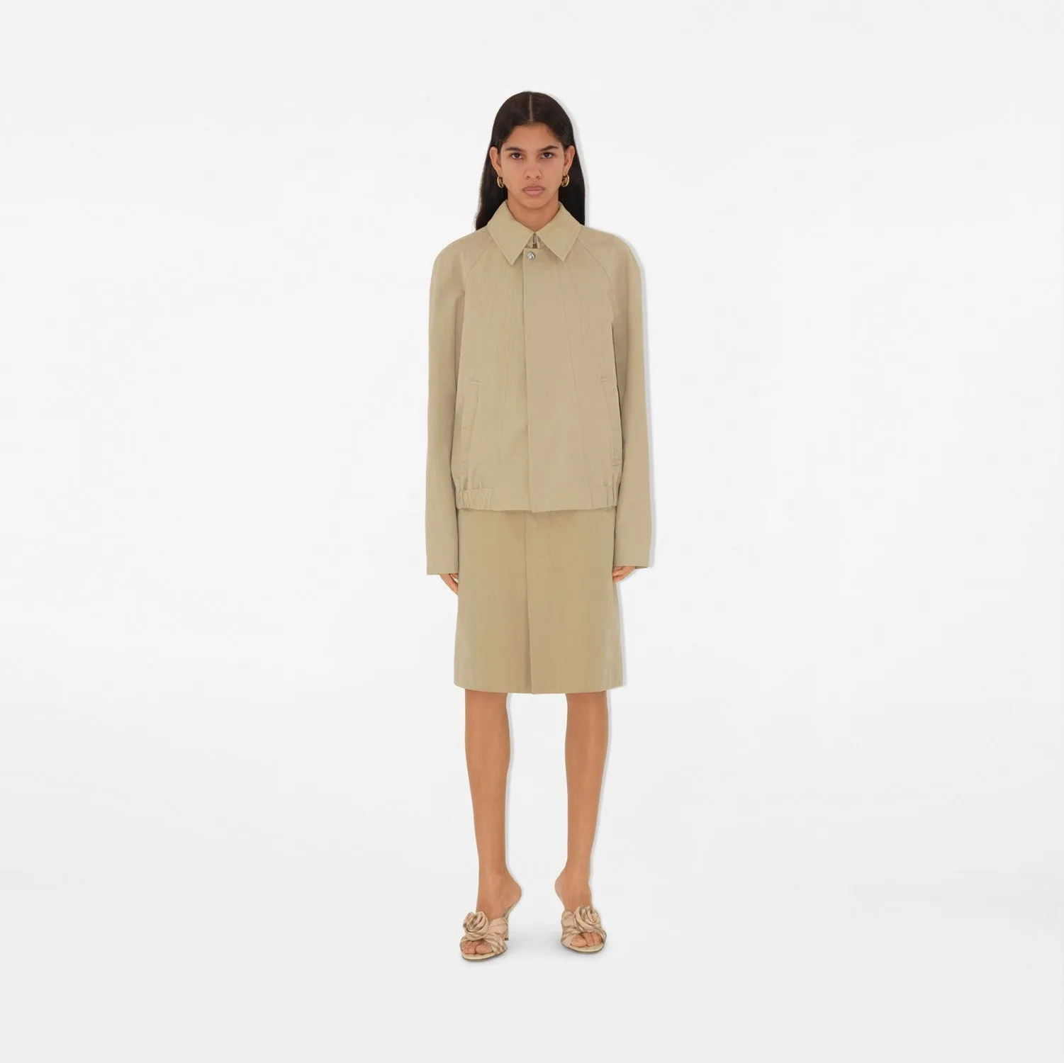 Check Linen Blend Mews Rose Mules
