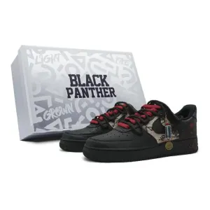 Custom Nike Air Force 1 Low Black/Red Sneakers