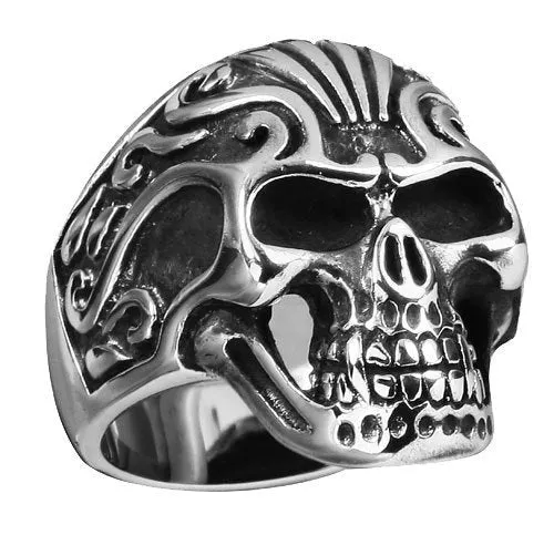 Desperado Stainless Steel Skull Ring (#175)