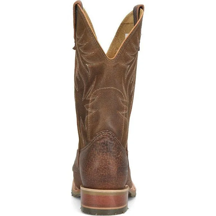 Double H Men's Dalton 11" Square Toe Western Classic Boot -Brown- DH4655