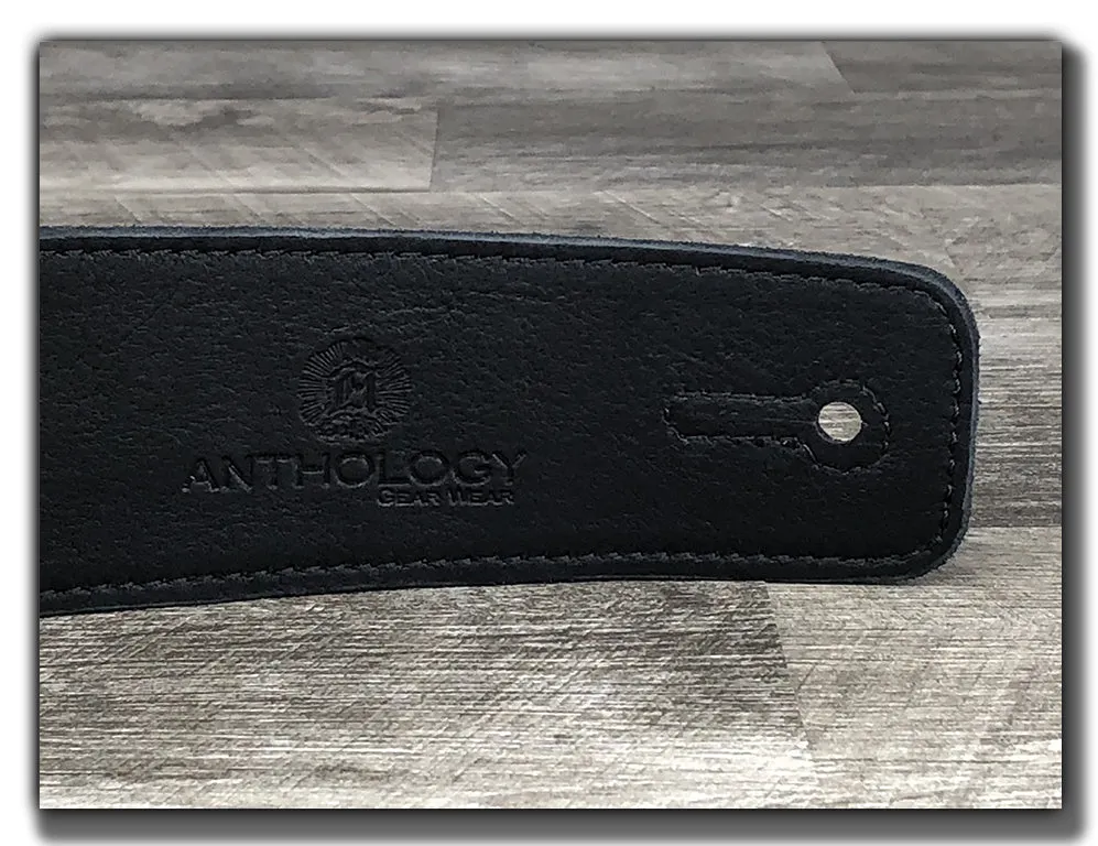 El Camino - Aged Steel / Turquoise Leather Guitar Strap
