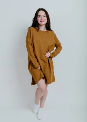 Eleanor Side Slit Mini - Pale Brown