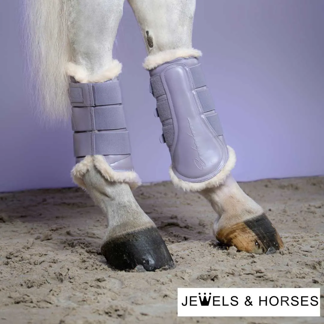 Eskadron Tendon Boots - Classic Sports 22 Glamslate Evo-Wool Tendon Boots - Silk Purple