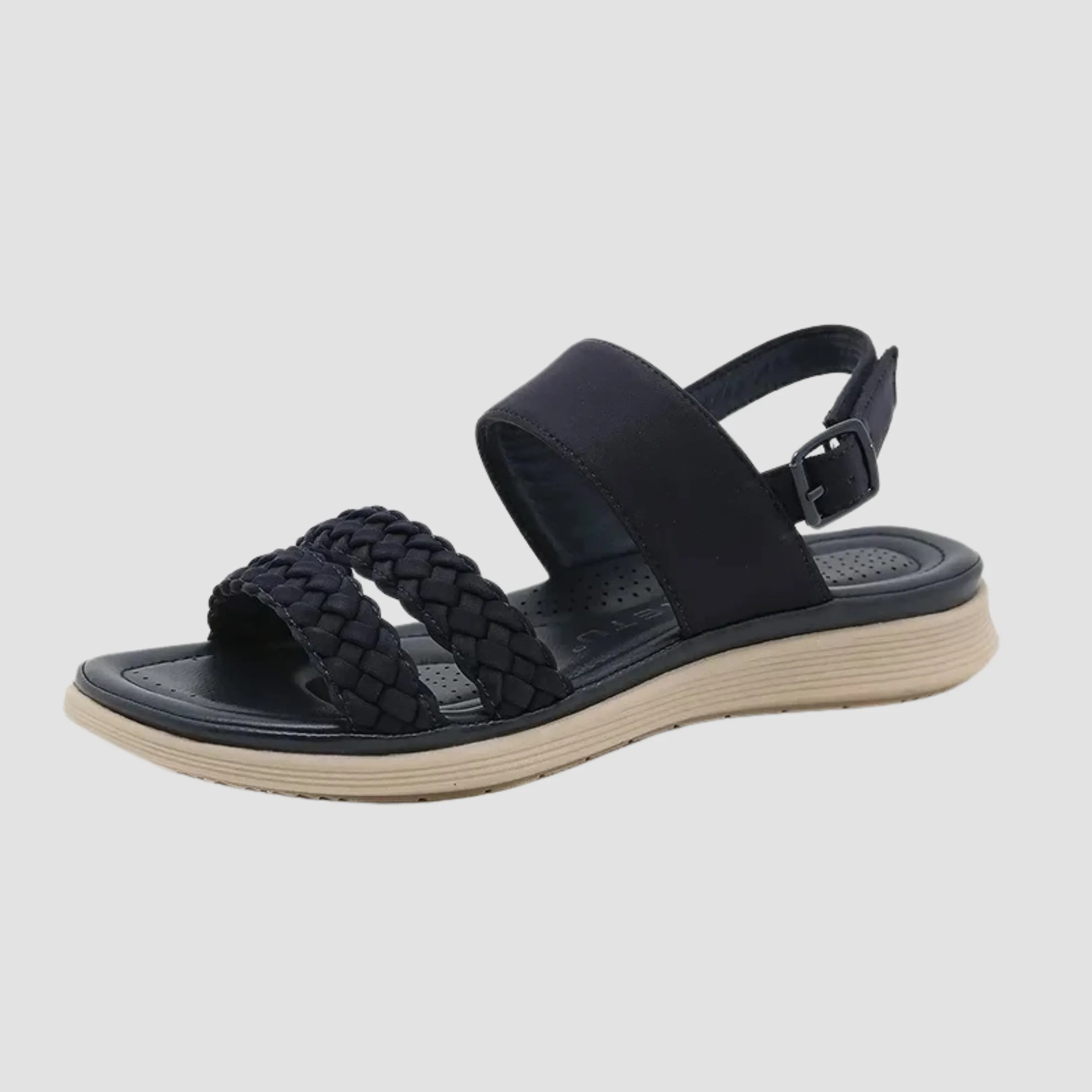 Evelyn™ | Braided Strap Flat Sandals