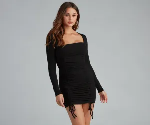 Everyday Chic Stylish Ruched Mini Dress