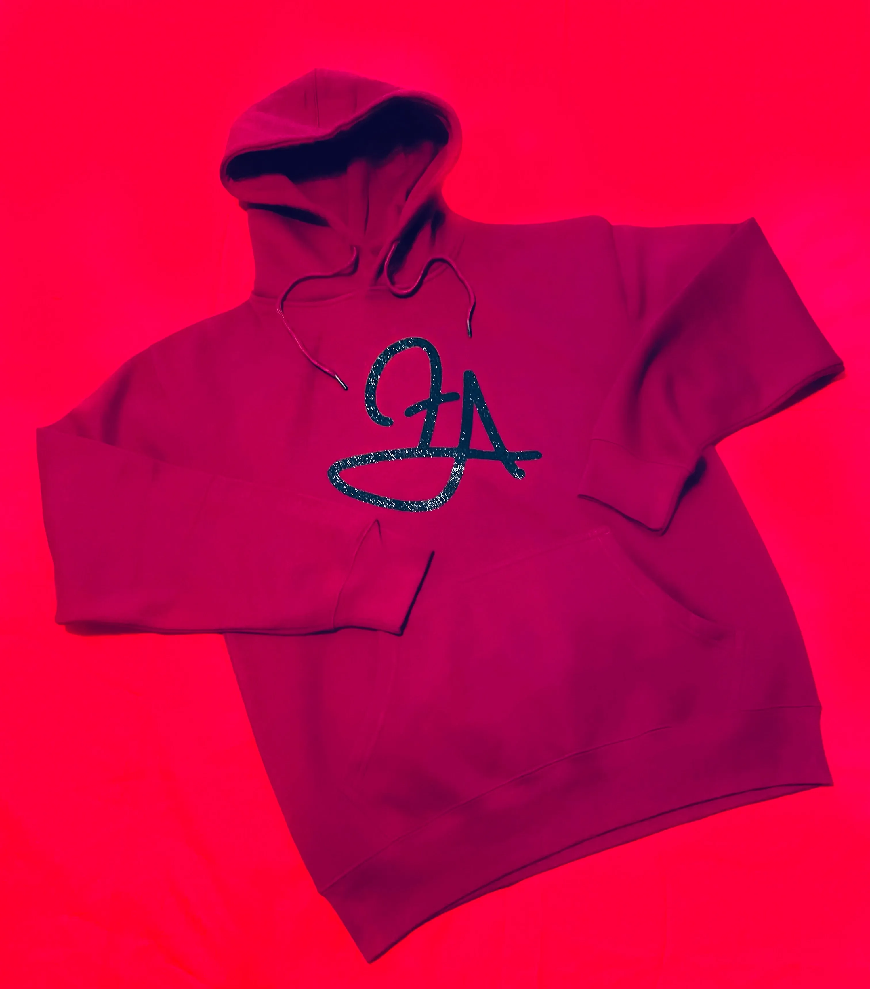 F.A. Unisex Signature Libra Zodiac Jogging Set (Burgundy & Black Sparkle)