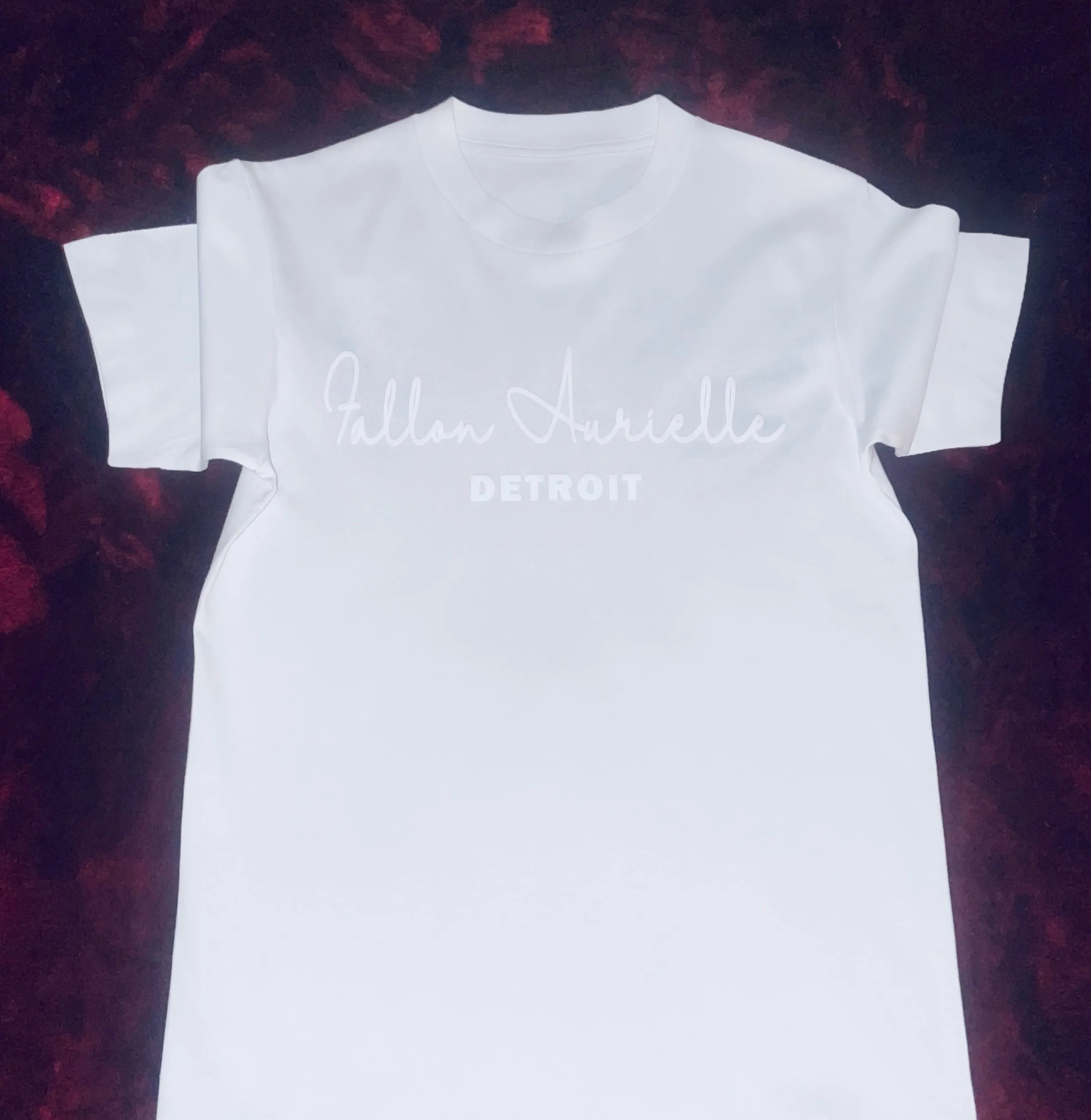 Fallon Aurielle Unisex Signature 3 Piece Detroit Rep Yo Set Short Set (White On White)